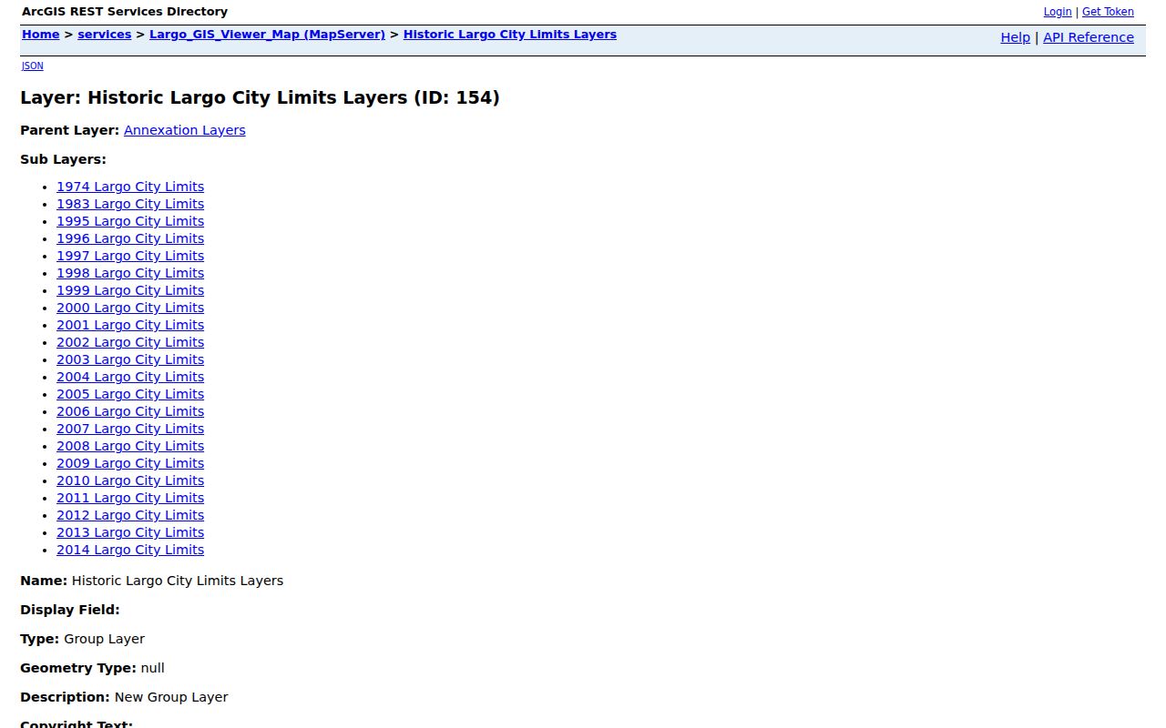 Official Largo GIS historic municipal limits layer