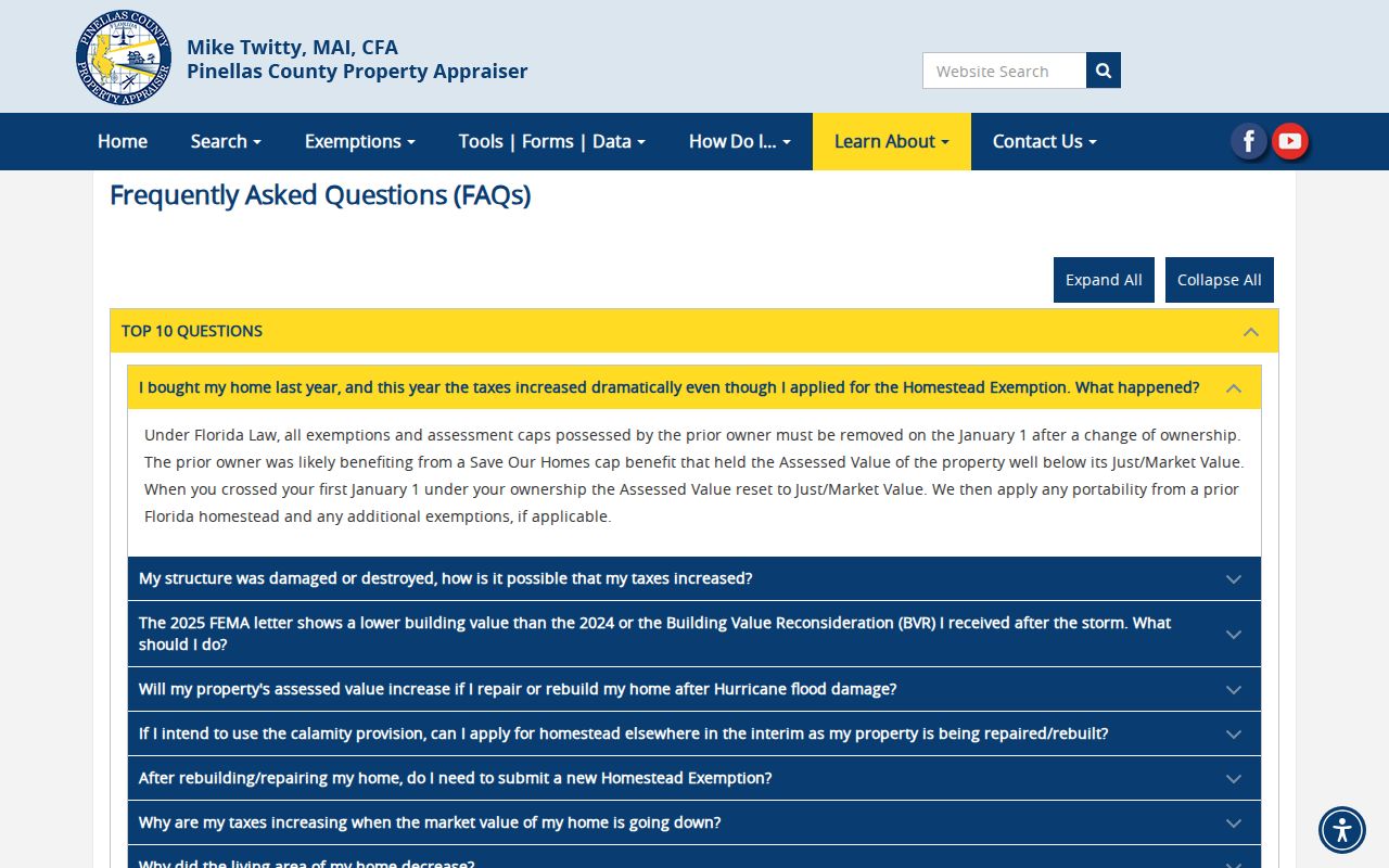 Largo street directory address and deed search guidance